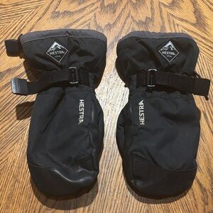 Hestra Black Mittens - size 4